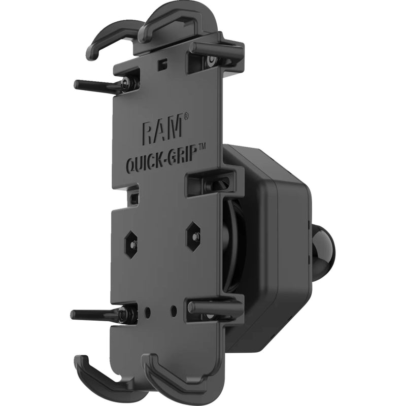 RAM MOUNTS 0603-1130 RAM-HOL-PD4-462B Quick Grip Phone Holder with Ball Phone Holder - Quick Grip™ - Vibe Safe - Ball