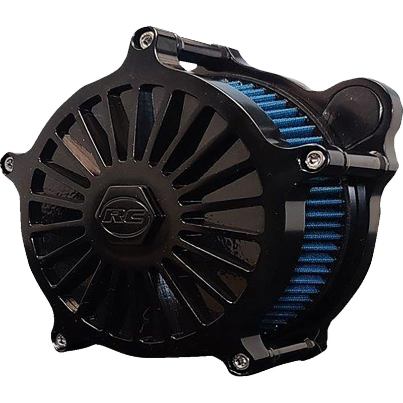 Rc Components Airstrike Illusion Air Cleaner - AB-02B-126B For Harley Motorcycles 1993-2017