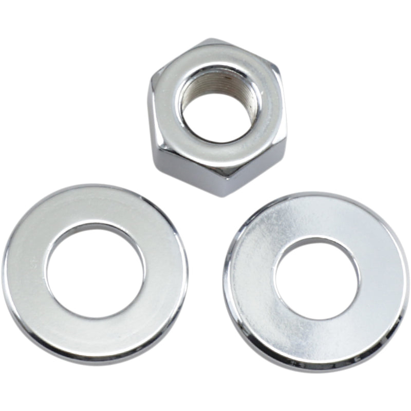 Colony Axle Nut And Washer Kit - 8715-4 For Harley Motorcycles 1973-1984