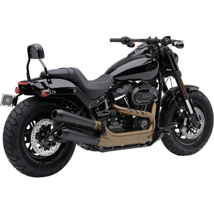 COBRA 1801-1266 6046B El Diablo Slip-On Mufflers - Black El Diablo Mufflers for Fat Bob