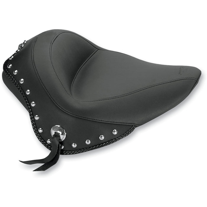 MUSTANG 0802-0759 76750 Wide Vintage Solo Seat - Touring Studded Solo Seat - FXS