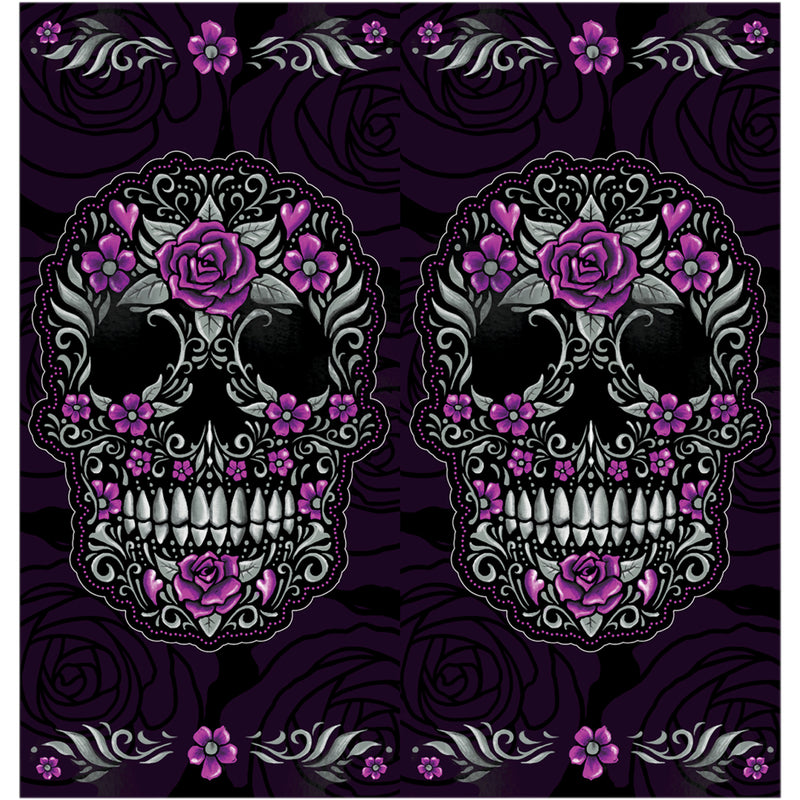 LETHAL THREAT 2502-0163 NS90807 Neck Scarf floral skull