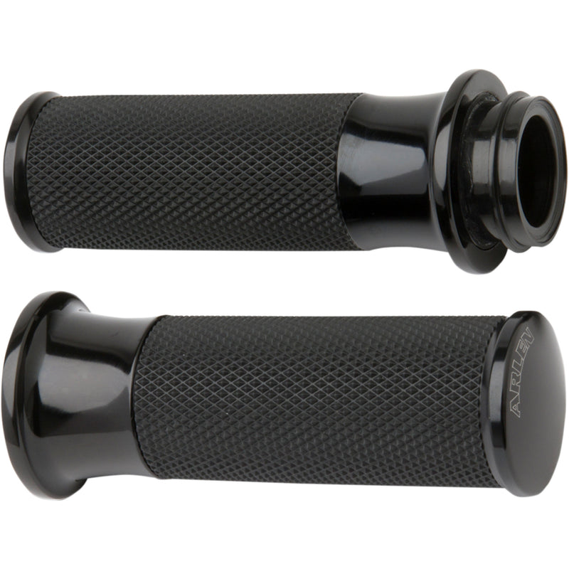 Arlen Ness Smooth Fusion Grips - 07-323 For Harley Motorcycles 2008-2025