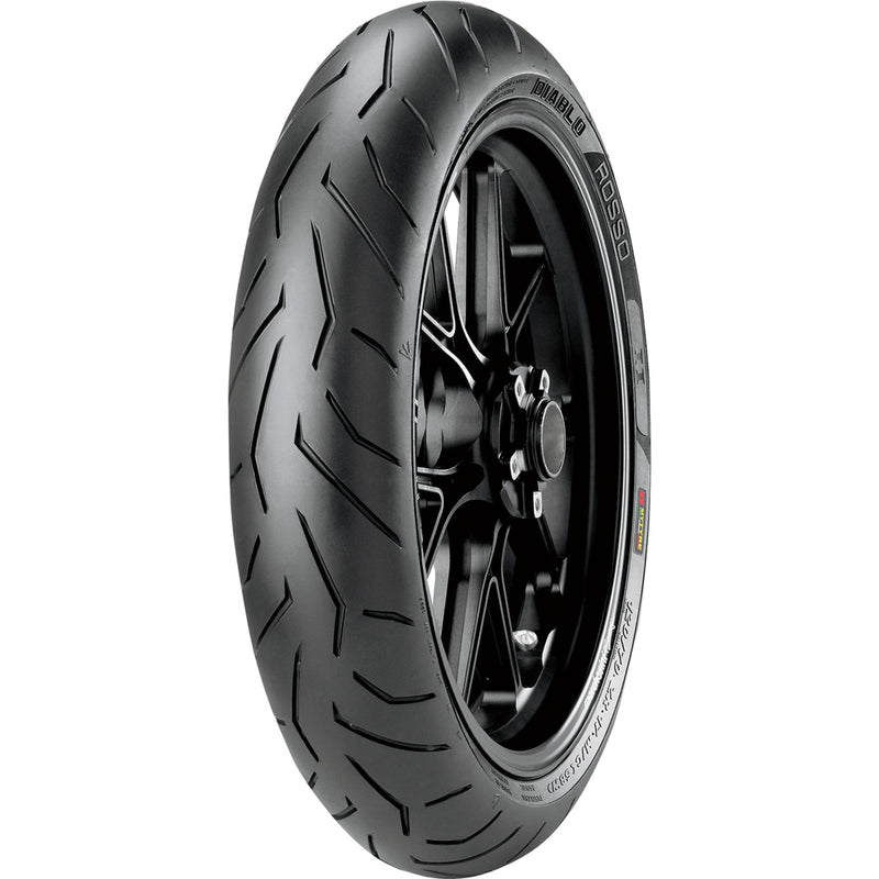 PIRELLI 0301-0448 2148800 Diablo Rosso™ II Tire Tire - Diablo Rosso™ II - Front - 120/70ZR17 - (58W)