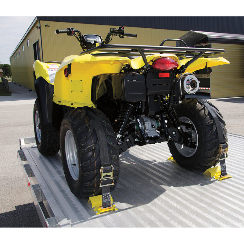 MOOSE OFFROAD 3920-0399 09160 Wheel Chock and Tie-Down Strap Kit Tie-Down/Chock Tire Kit
