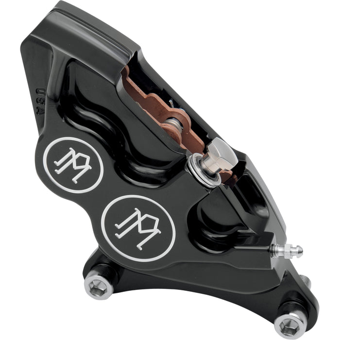 PERFORMANCE MACHINE (PM) 1701-0310 0053-2916-BM Four-Piston Differential-Bore Caliper - 4-Piston Caliper - Front Right - Contrast Cut™ - 11.5"
