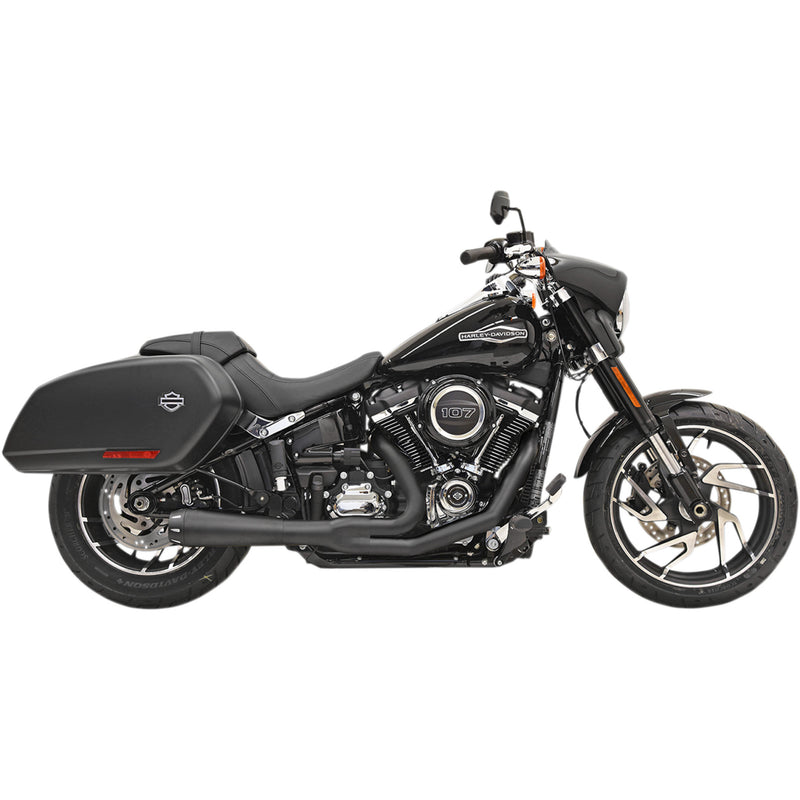 Bassani Xhaust Road Rage 2-Into-1 Exhaust System - 1S81RB For Harley Softail 2018-2024