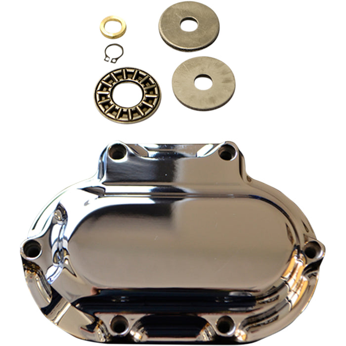 TRASK 1107-0406 TM-2039CH Hydraulic Clutch Side Cover - Clutch Actuator Cover - Chrome - Hydraulic