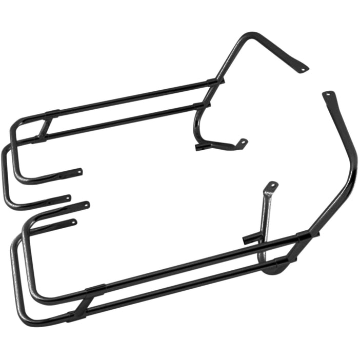 DRAG SPECIALTIES 3501-1250 Saddlebag Guard/Side Rail Kits Saddlebag Rail - Black - FL '97-'08