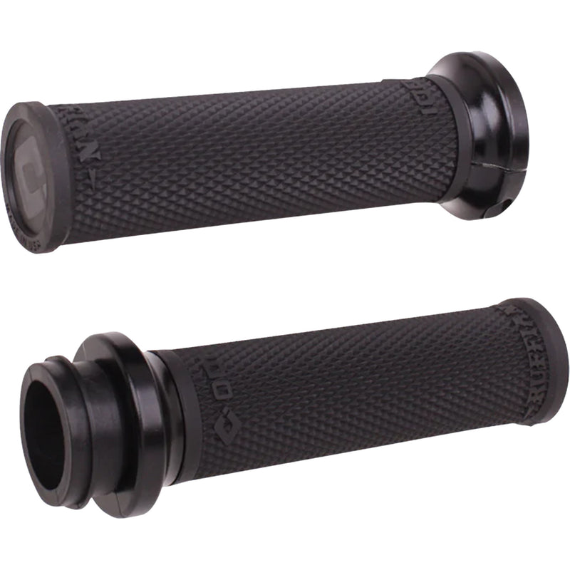 ODI Ruffian Lock-On Street Grips Indian TBW Black - V30ITWB-B For Indian 2018-2024