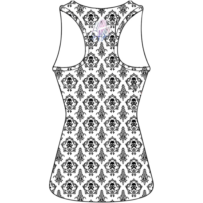 LETHAL THREAT 3031-3350 LA20472XL Women's Painted Soul Tank Top white - xl