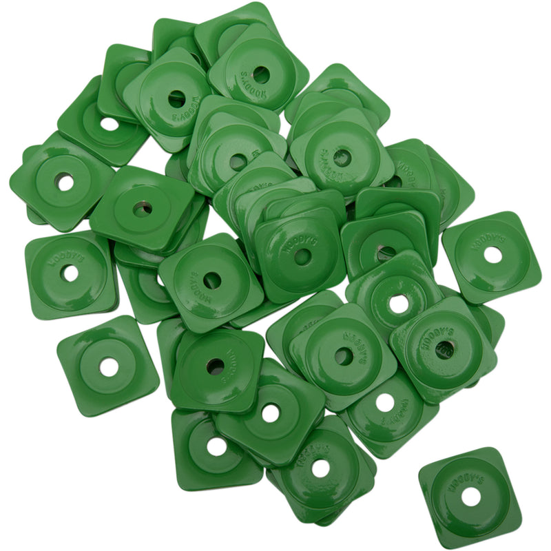 WOODY'S 1250-0577 ASG-3780-48 Grand Digger® Support Plates Support Plates - Green - Square - 48 Pack