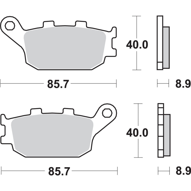 Sbs Brake Pad - 657HF For Honda Motorcycles 1991-2017 | Suzuki Motorcycles 2002-2024 | Yamaha Motorcycles 2003-2024