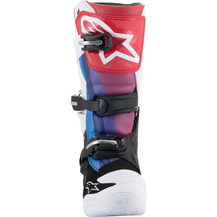 ALPINESTARS Youth Tech 7S Boots White/Black/Rainbow - US