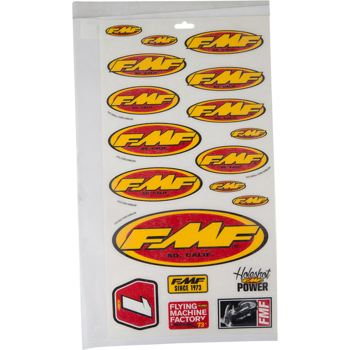 FMF 4320-1610 014800 Fender/Trailer Stickers Assorted Sticker Sheet
