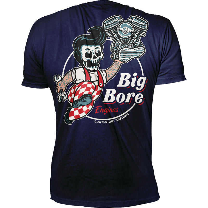 LETHAL THREAT 3030-22841 DT10048S Down-N-Out Big Bore T-Shirt navy - small