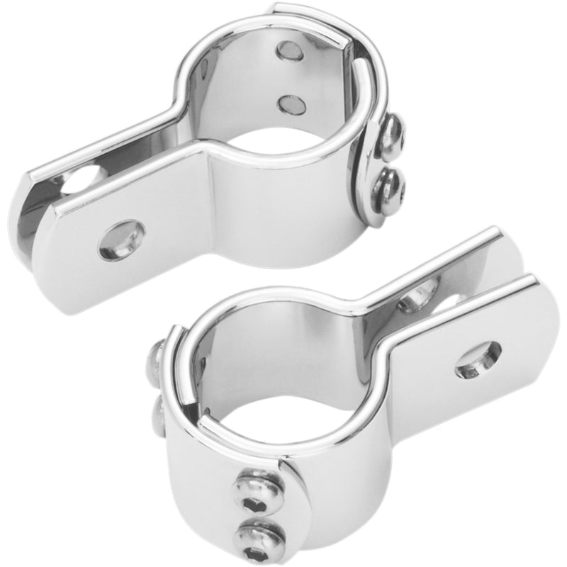 SHOW CHROME 1624-0318 22-125 Highway Bar Clamp Clamp - 1-1/4" - Round