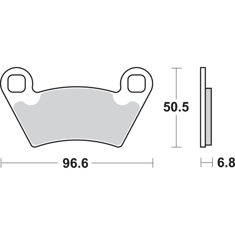 SBS 1721-1635 800SI SI Offroad Sintered Brake Pads Off-Road Sintered Brake Pads - Polaris