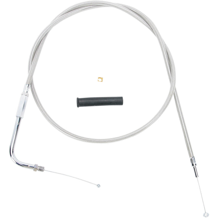 DRAG SPECIALTIES Stainless Braided Throttle Cable