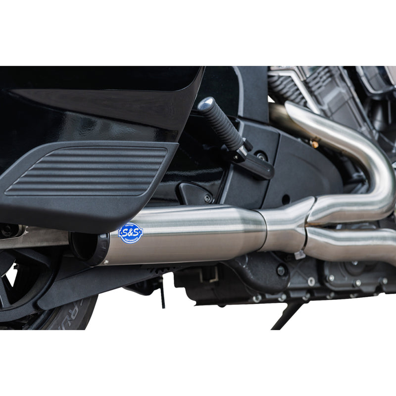 S&S Cycle Qualifier 2-Into-1 Exhaust System - 550-1083 For Indian Challenger 2020-2023