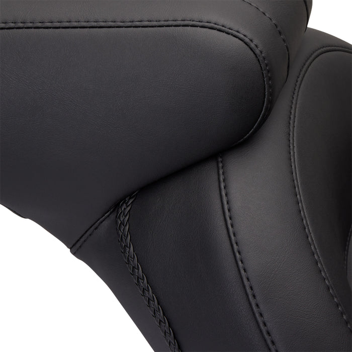 MUSTANG 0802-0326 76400 Vintage Style Seat - Standard - Smooth - Black - FXST