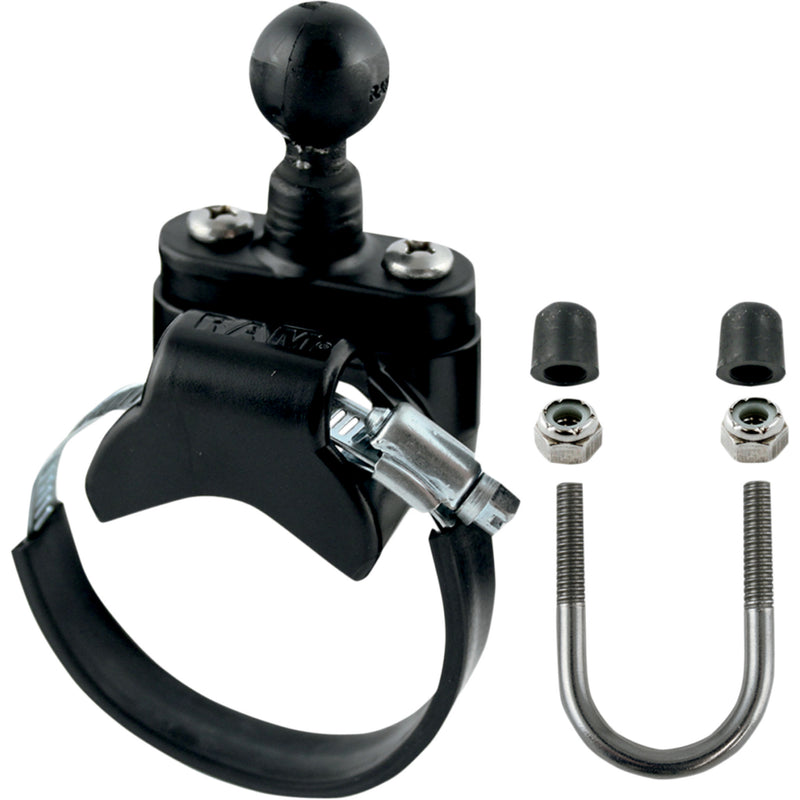 RAM MOUNTS 4402-0295 RAM-B-231-2 Mount Base with U-Bolt and UTV Strap Base Ball Mount - U-Bolt/UTV Mount Base