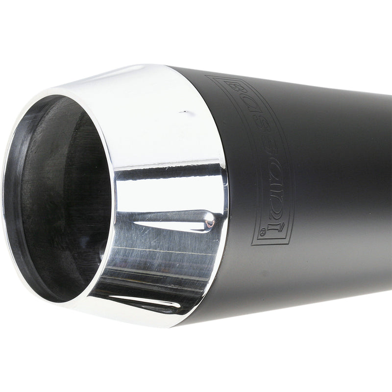 Bassani Xhaust Road Rage 2-Into-1 Exhaust System - 1D5250B For Harley Dyna 1991-2017