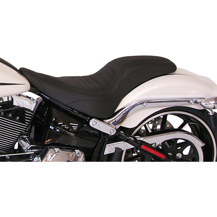 MUSTANG 0802-0842 76781 Tripper Fastback™ Seat - Tripper™ Fastback - Front Tuck-n-Roll - Black - FXSB