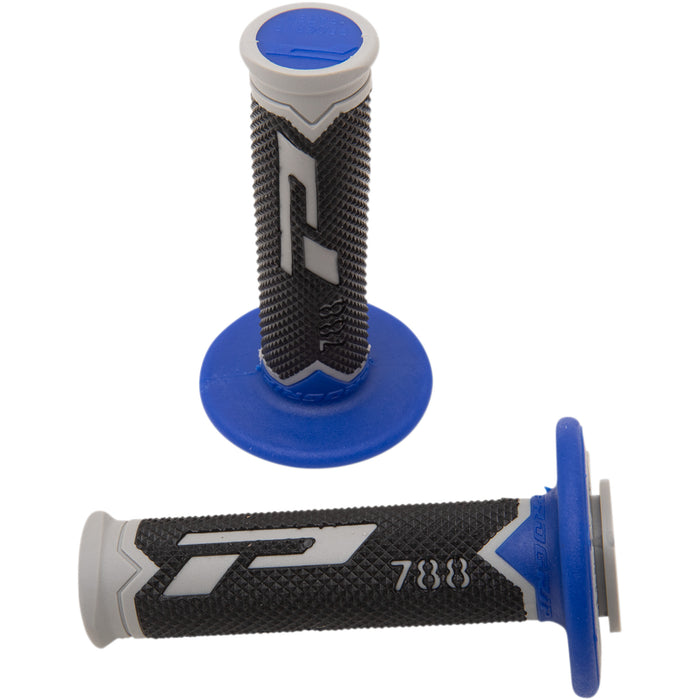 PRO GRIP 0630-0337 PA078800TGBL Cross Triple Density 788 Grips Grips - 788 - Gray/Blue/Black