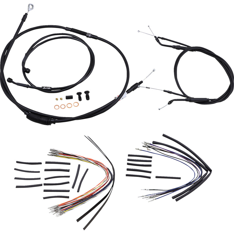 Burly Brand Complete Cable Kit - B30-1034 For Harley Dyna 1996-2005