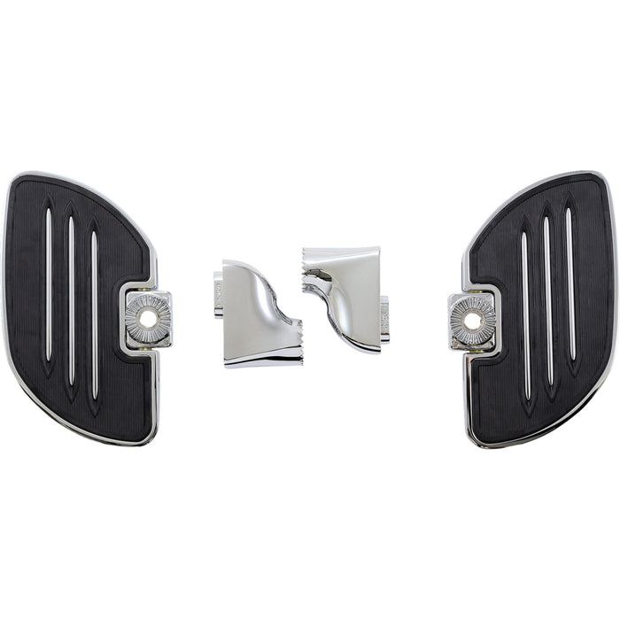 SHOW CHROME 1621-0968 41-185 Commander Passenger Floorboard Passenger Floorboards - Black - Spyder RT
