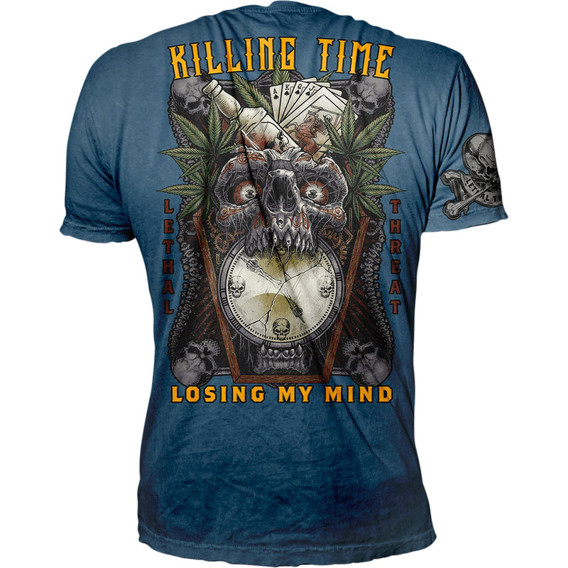 LETHAL THREAT 3030-21588 VV40175XXL Killing Time T-Shirt blue - 2xl