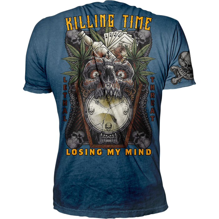 LETHAL THREAT 3030-21588 VV40175XXL Killing Time T-Shirt blue - 2xl