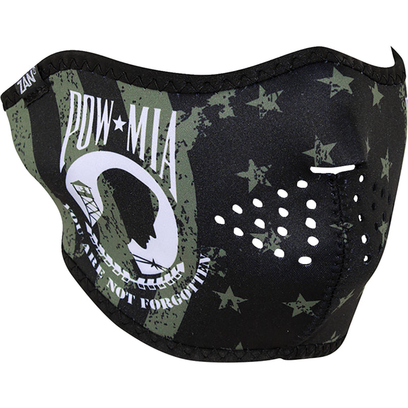 ZAN HEADGEAR 2503-0511 WNFM612H Neoprene Half Mask pow mia flag