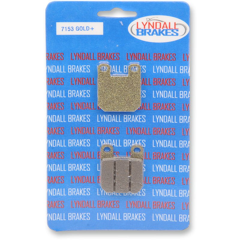 LYNDALL RACING BRAKES LLC 1720-0047 7153-GPLUS Organic Indian/Victory Brake Pads Brake Pads - Gold+ PM 2 Piston