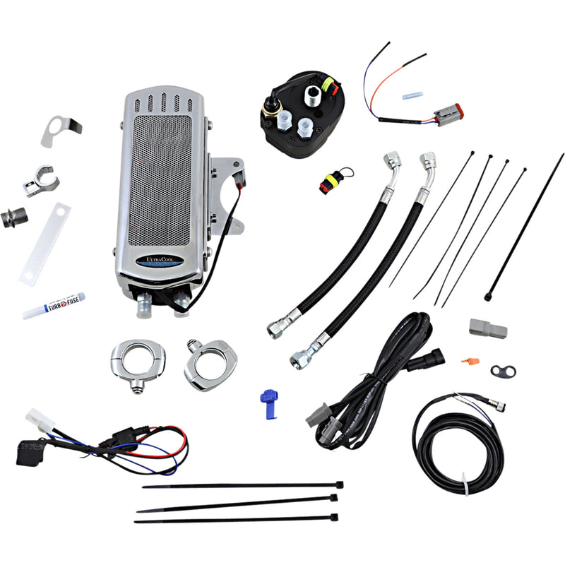 Ultracool Oil Cooler Kit Chrome Touring Trike - SMT-2CSS For Harley Touring 2009-2016