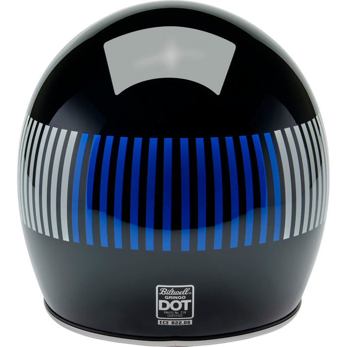 BILTWELL Gringo Raceflow Helmet - Black/Red/White/Blue