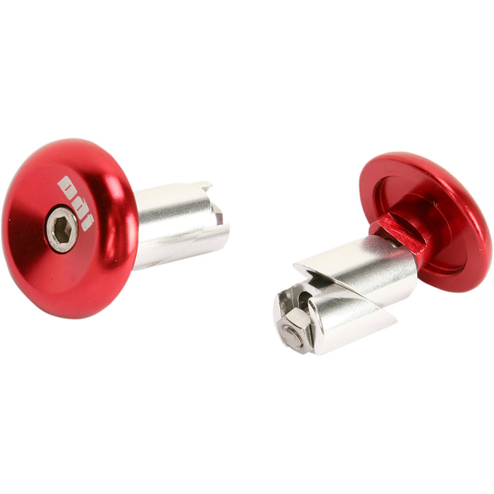ODI 0634-0306 L71APR Aluminum Handlebar End Plug Bar End - Aluminum - Watercraft - Red