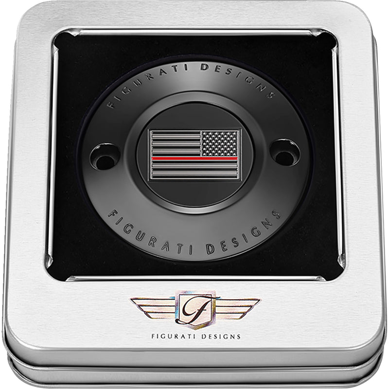 Figurati Designs Cover - FD75-TC-2H-BLK For Harley Motorcycles 2017-2022