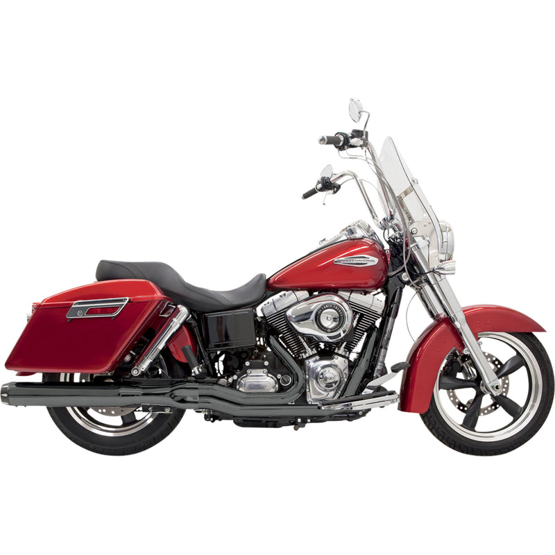 Bassani Xhaust Road Rage 2-Into-1 Exhaust System - 1D28RB For Harley Switchback 2012-2016