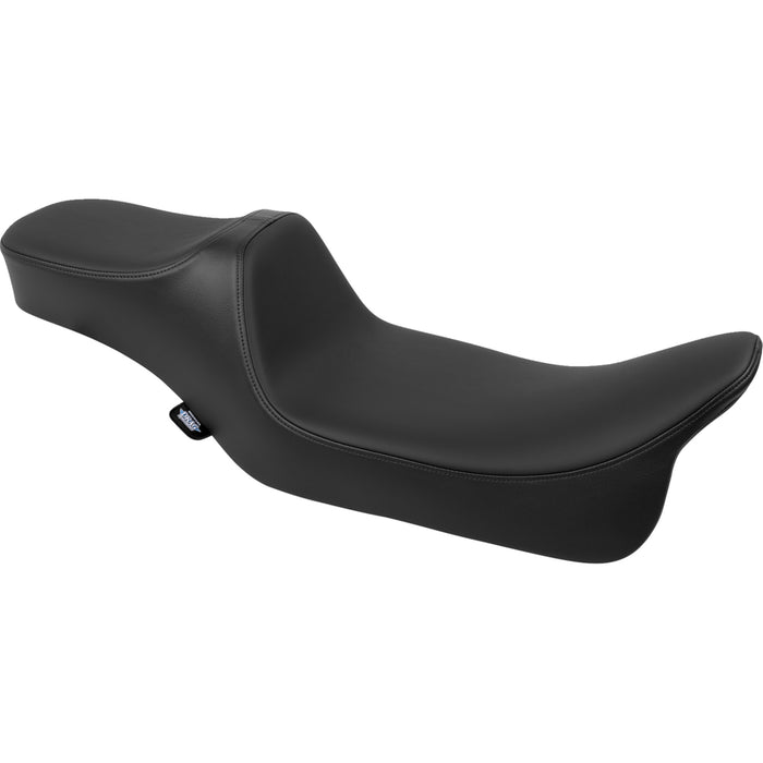 DRAG SPECIALTIES 0801-1926 Extended Reach Predator III Seat - Smooth - Black Solar Leather - FLH/FLT '08-'24