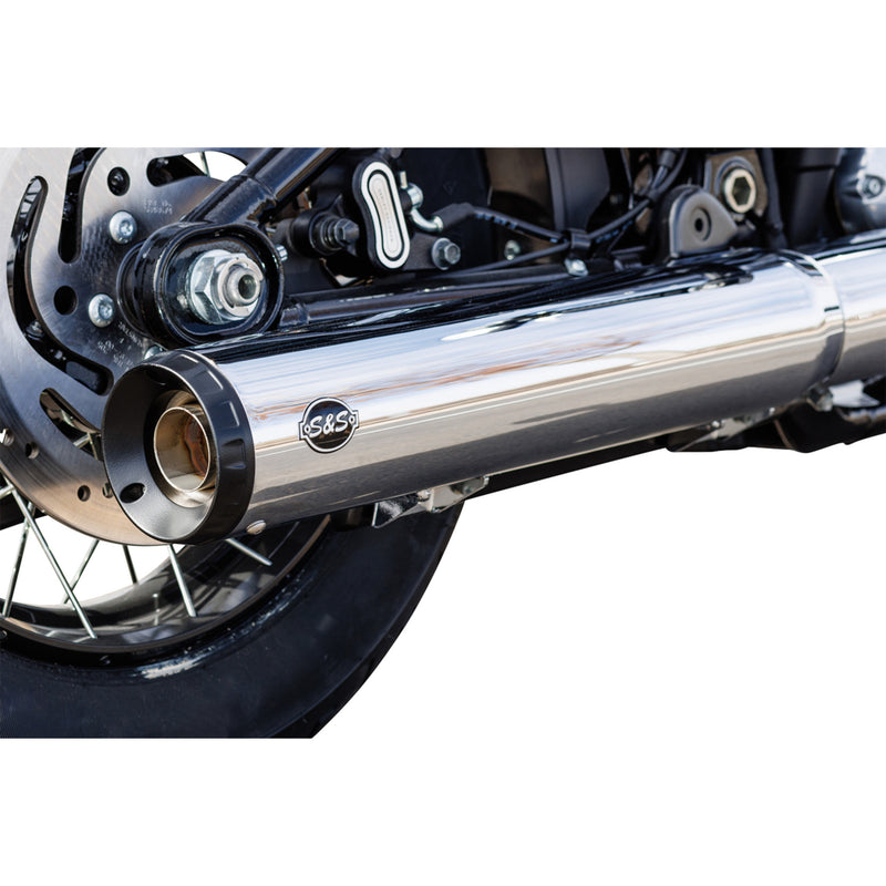 S&S Cycle Grand National Slip-On Muffler 50 State 4" Chrome M8 Softail - 550-1160 For Harley Softail 2025