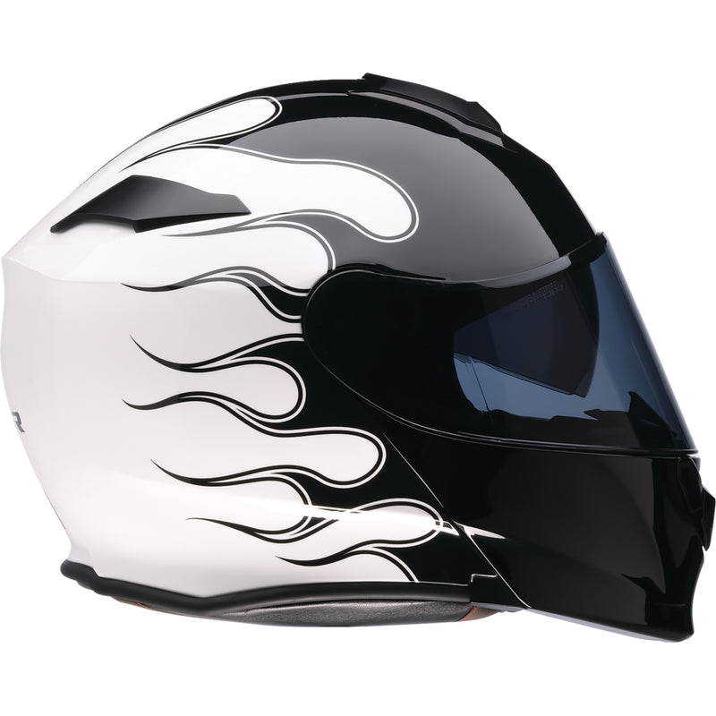 Z1R Solaris 2.0 Flame Modular Helmet - Black/White