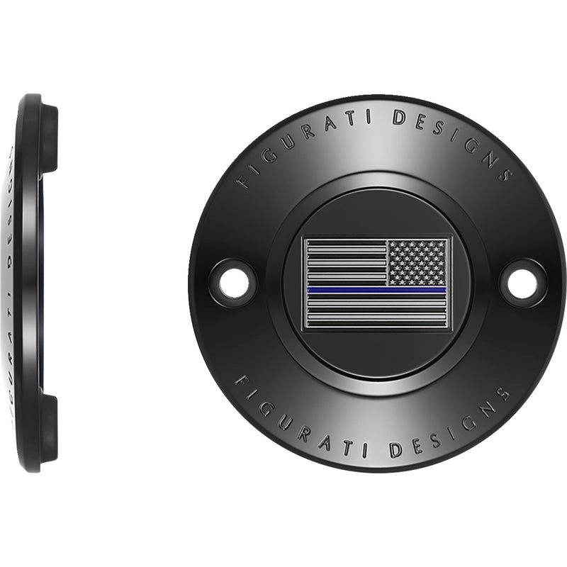 Figurati Designs Cover - FD71-TC-2H-BLK For Harley Motorcycles 2017-2022