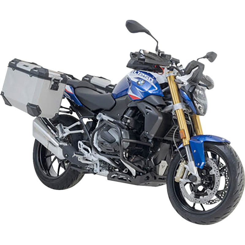 SW-MOTECH 3580-0437 KFT.07.573.70100/S TRAX ADV Aluminum Case System silver - bmw r 1200/1250 r '14-'24