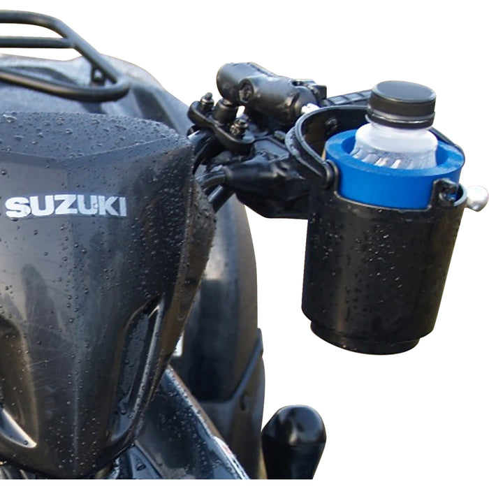 RAM MOUNTS 0636-0129 RAM-B-132RU RAM® Handlebar Rail Mount with U-Bolt Base, Level Cup™ Drink Holder and Koozie Cup Holder - Level Cup™ - Rail Mount