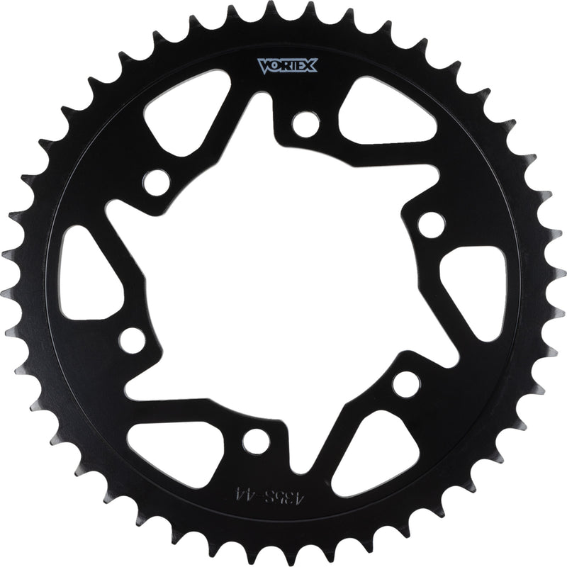 VORTEX 1210-2787 435S-44 Steel Rear Sprocket Rear Sprocket - 44 Tooth - Black - Yamaha