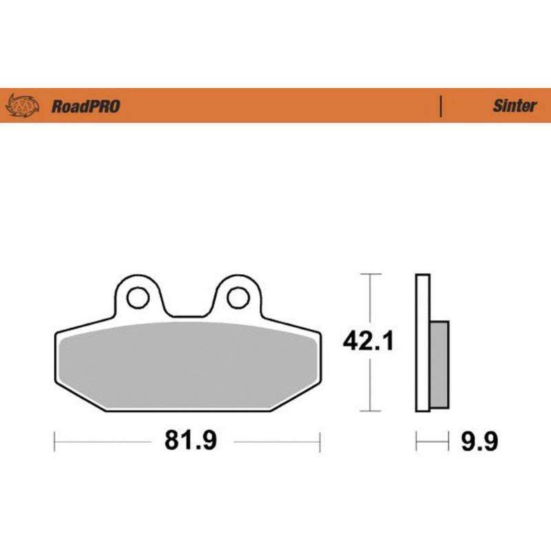 Moto-Master Brake Pad - 414502-PU For Harley Softail 2018-2023