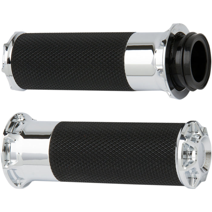 ARLEN NESS 0630-1162 07-330 Fusion Beveled Grips - Cable - Chrome