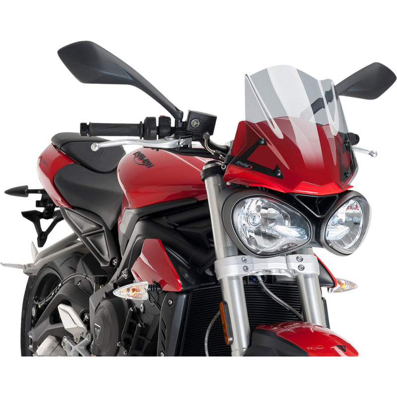 Puig Hi-Tech Parts Naked New Generation Windshield - 9999H Triumph Street Triple 765 2018-2019